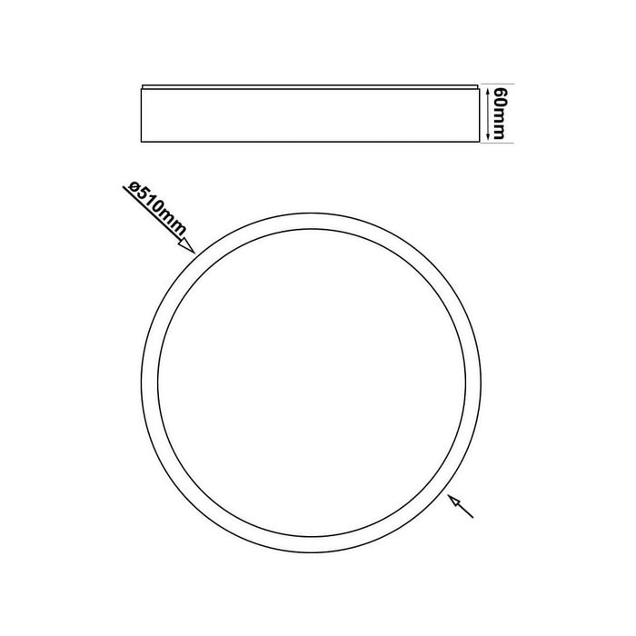 36W HELSINKI Dimmable LED Ceiling Light with selectable CCT - LED ceiling lighting - Ledex Lighting UK