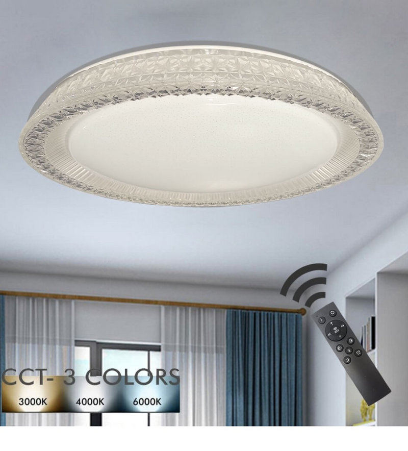 36W Decorative TURKU LED Ceiling Light with Remote Control 3 CCT - LED ceiling lighting