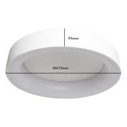 36W Dimmable FRANKFURT LED Ceiling Light with Remote Control 3 CCT - LED ceiling lighting