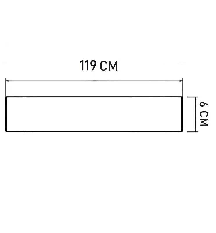 36W Linear BERGEN LED Batten Black 119cm 3 CCT - Ceiling Light Fixtures - Battens
