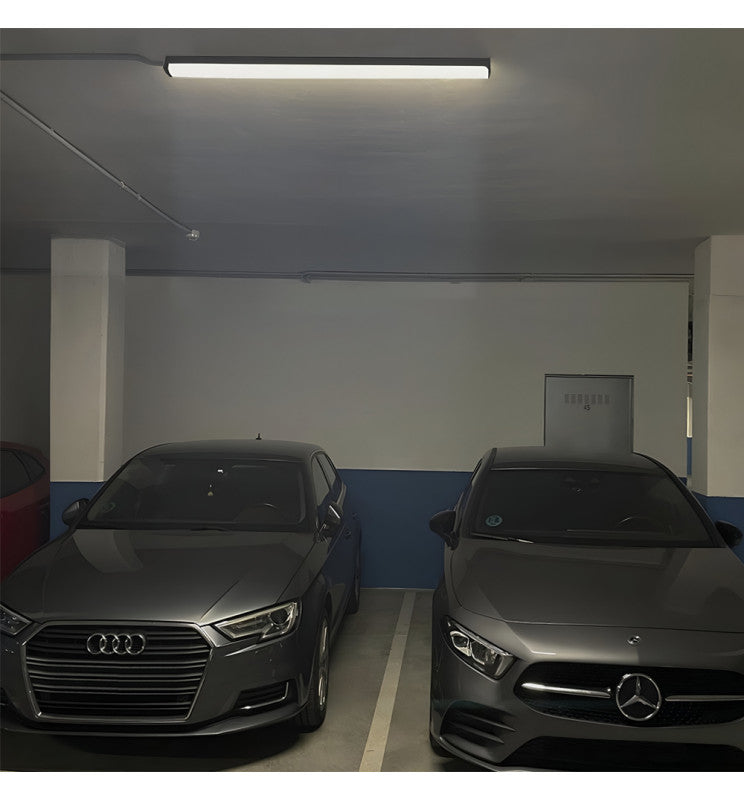 36W Linear BERGEN LED Batten Black 119cm 3 CCT - Ceiling Light Fixtures - Battens