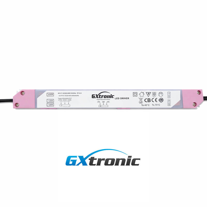 36W Surface Mounted or Recessed LED Panel 60X30 GXtronic Driver 3CCT - Ceiling Light Fixtures - Panels