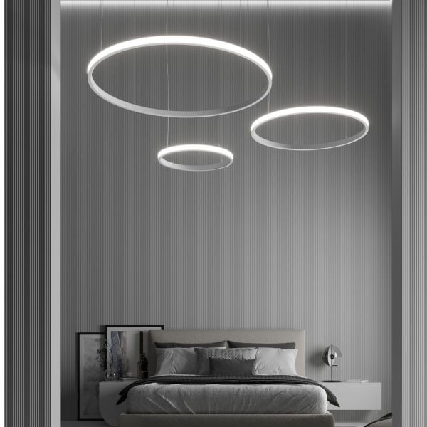 37W Space Venus LED Pendant Lamp Circular White 60cm - LED Pendant - Ledex Lighting UK