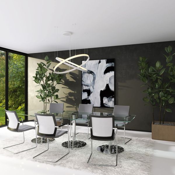 37W Space Venus LED Pendant Lamp Circular White 60cm - LED Pendant - Ledex Lighting UK