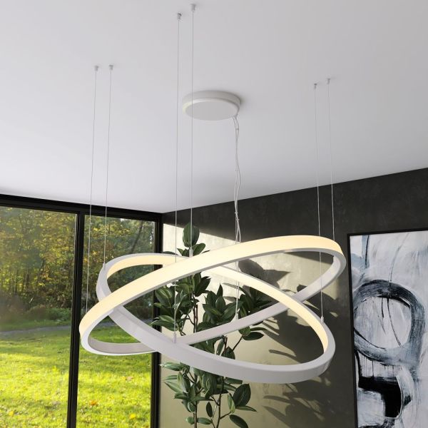 37W Space Venus LED Pendant Lamp Circular White 60cm - LED Pendant - Ledex Lighting UK