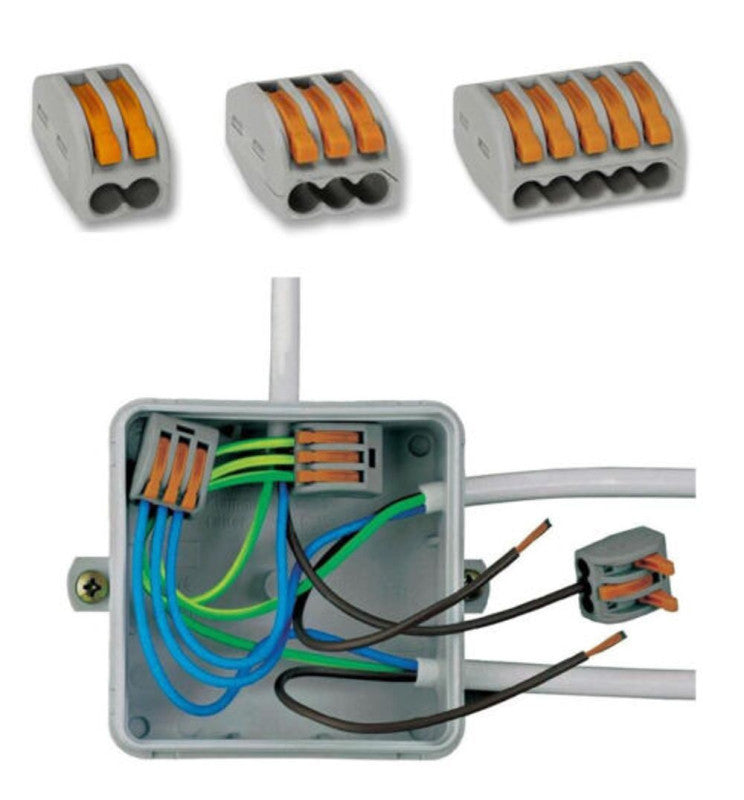 3 Way Lever Wire Connector - Quick Connector