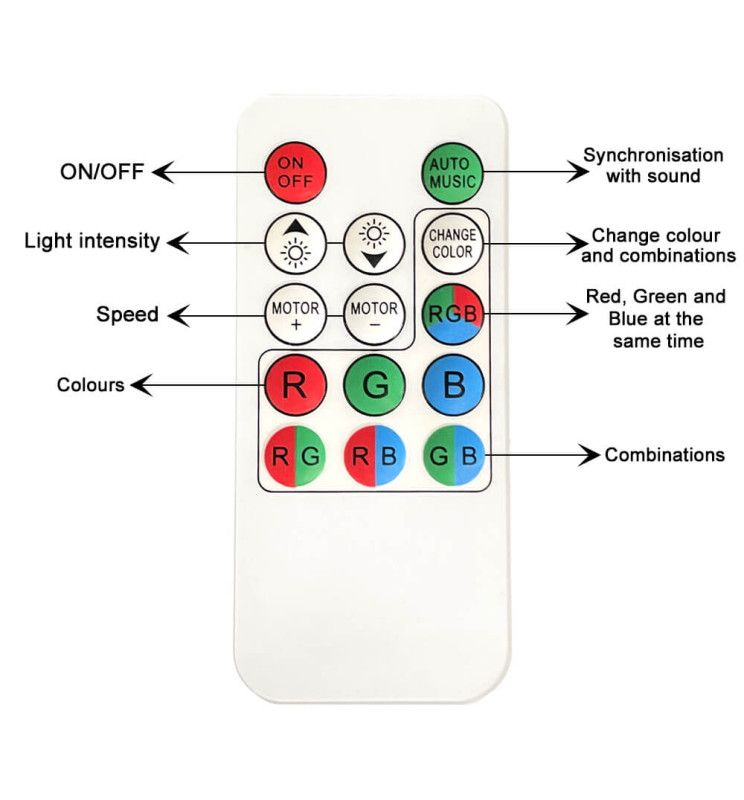 3W LED RGB Disco Rotating Light Bulb E27