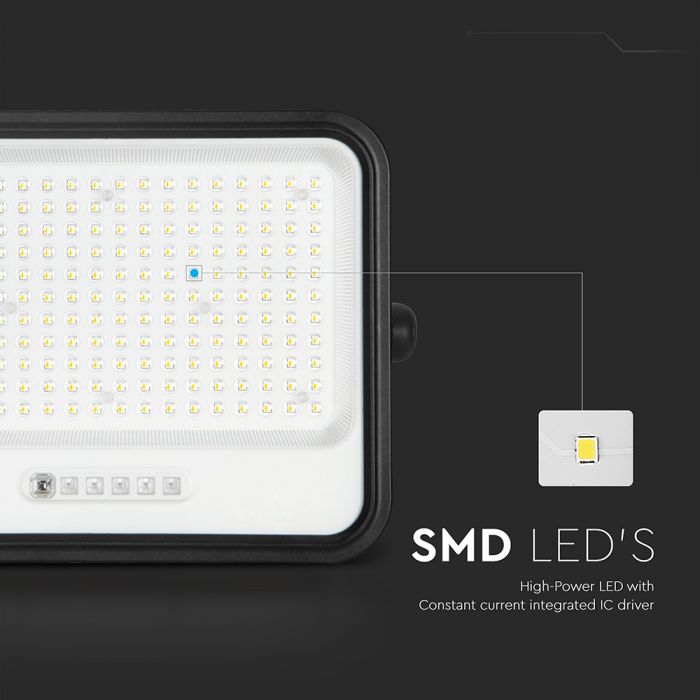 400W LED Solar Floodlight with Battery Indicator 7CCT IP65
