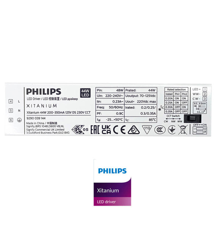 40W 120cm Tri-proof LED Batten Emergency Kit Philips Driver 140 Lm/W 3CCT - Emergency Lighting - Battens