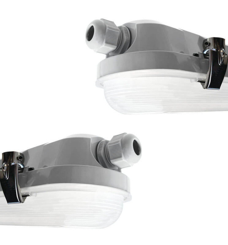 40W 120cm Tri-proof LED Batten Microwave Sensor & Emergency Kit Philips Driver 3CCT - Emergency Lighting - Battens