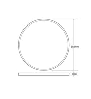 40W - 44W - 48W LED Ceiling Pendant Light MOON - CCT - Ceiling Light Fixtures - Panels