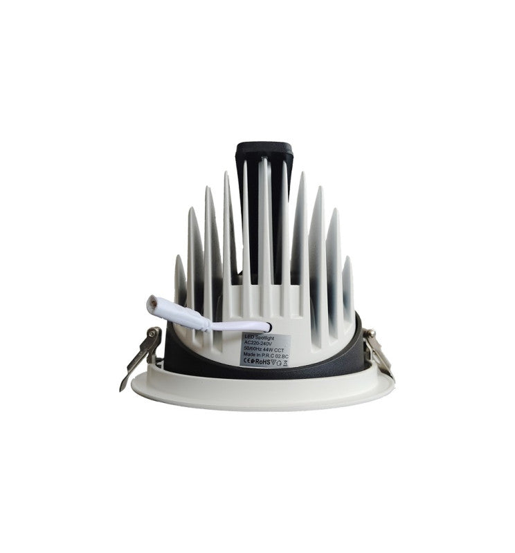 40W Adjustable Recessed LED Spotlight with Philips Driver CCT CRI92 - Flood & Spot Lights - Downlights