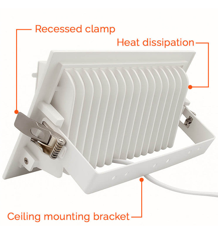 40W Recessed Adjustable LED Downlight with OSRAM Chip 3 CCT