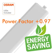 40W ARTISTIC Linkable LED Batten Light with OSRAM Chip 4000K - Ceiling Light Fixtures - Battens