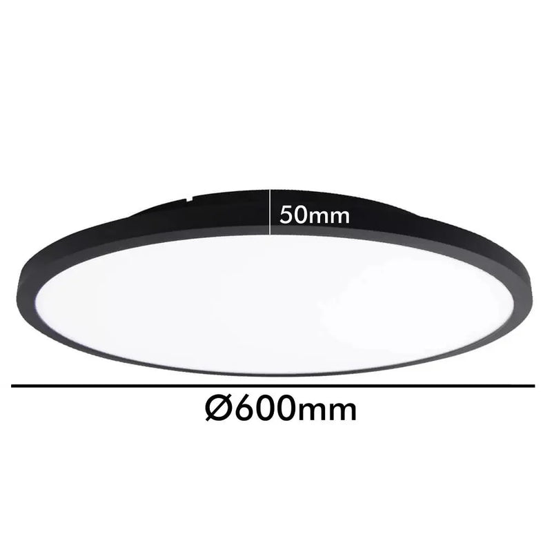 40W Dimmable OSLO LED Ceiling Light in Black 3 CCT - Ceiling Light Fixtures - Downlights