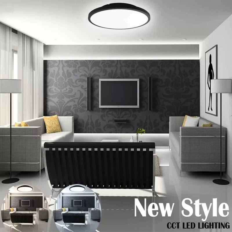 40W Dimmable OSLO LED Ceiling Light in Black 3 CCT - Ceiling Light Fixtures - Downlights
