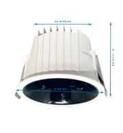 40W LED Downlight Round Philips CertaDrive UGR13 IP65 CCT - Ceiling Light Fixtures - Downlights