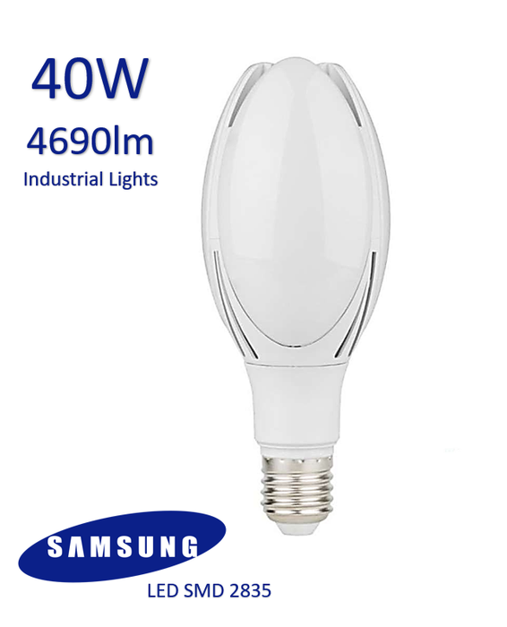 40W LED Industrial Lamp Bulb 4000k High Resistance - E27 Bulb