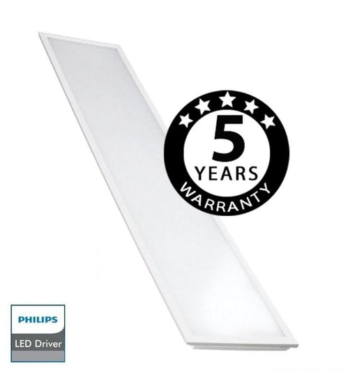 40W LED Panel 120x30cm with PHILIPS Driver 2 Pack - Ceiling Light Fixtures - Panels