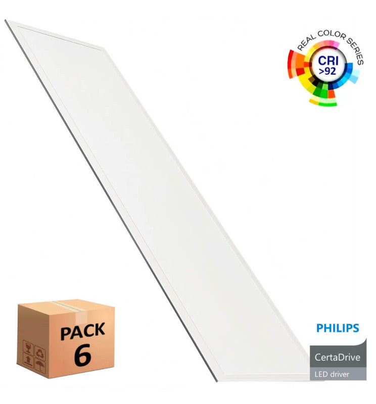 40W LED Panel 120x30cm with PHILIPS Driver 6 Pack - Ceiling Light Fixtures - Panels