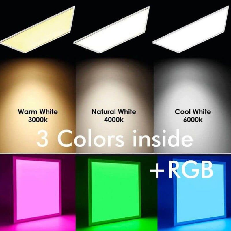 40W Multicolour SMART LED Panel Dimmable with CCT and RGB 2Pk - FAST 2-4 Working Days - LED Panel