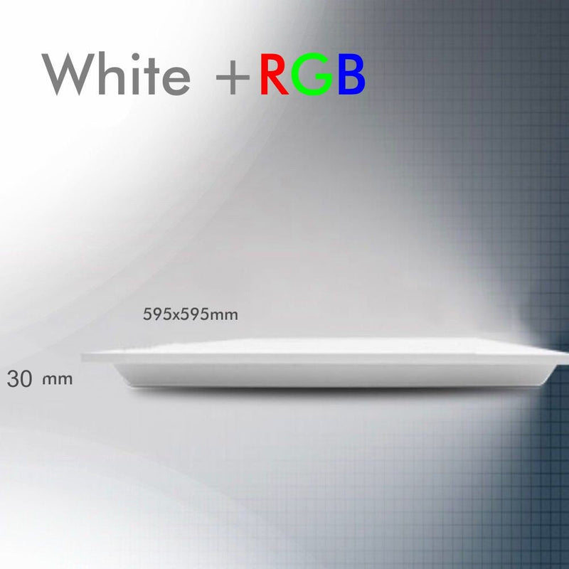 40W Multicolour SMART LED Panel Dimmable with CCT and RGB 2Pk - LED Panel
