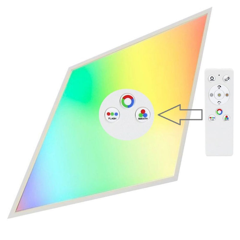 40W Multicolour SMART LED Panel Dimmable with CCT and RGB 2Pk - LED Panel