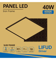 40W LED Panel 60x60cm with Flicker-free LIFUD Driver 4000K 10 Pack - Ceiling Light Fixtures - Panels