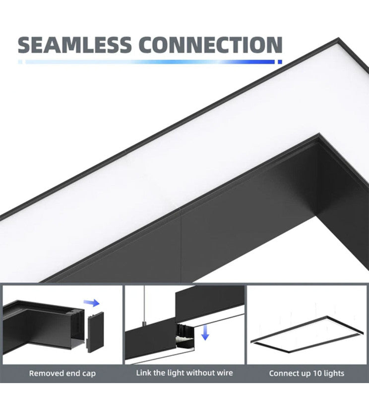 40W Linkable POLARIS LED Linear Pendant Light 120cm 3 CCT - Ceiling Light Fixtures - Linear Lights
