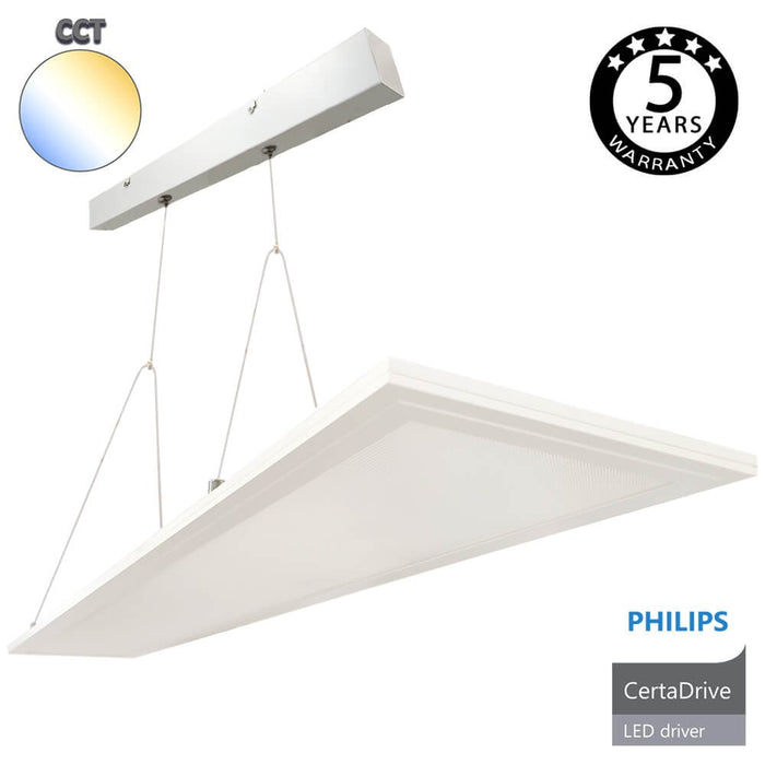 40W Pendant LED Panel 120x20cm with PHILIPS driver and 3 CCT - LED Pendant - Ledex Lighting UK