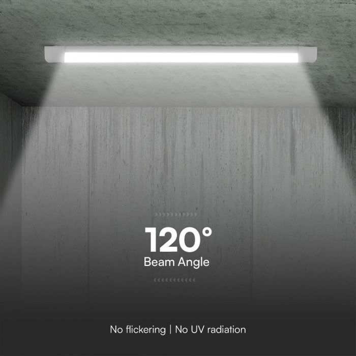 40W Prismatic LED Batten 1166mm CCT - Lighting Fixtures - Battens