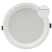 40W Round LED Downlight Philips Driver UGR17 CRI + 90 IP54 3CCT - Ceiling Light Fixtures - Downlights