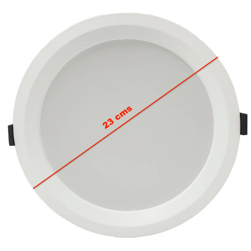 40W Round LED Downlight Philips Driver UGR17 CRI + 90 IP54 3CCT - Ceiling Light Fixtures - Downlights