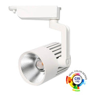 40W Single Phase PISA LED Track Light in White 4000K - Track Lighting - Track Lighting