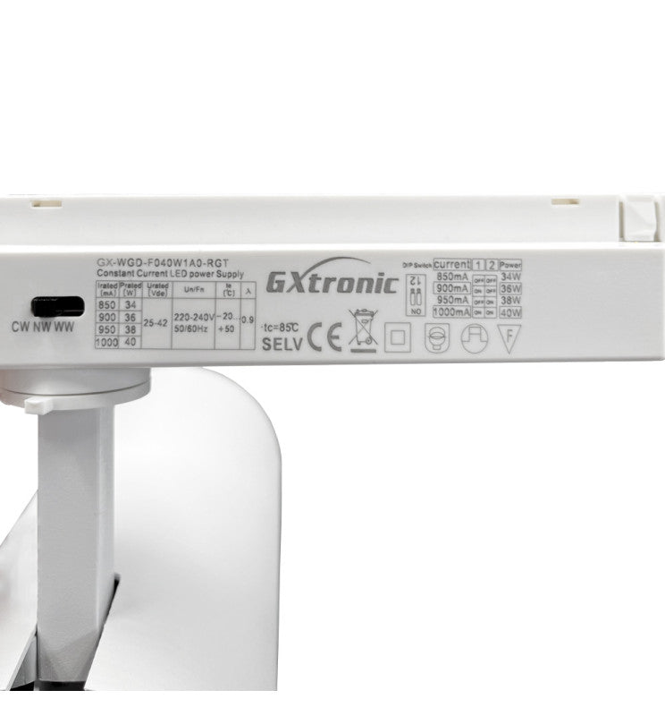 40W to 34W Single Phase NEW MAYA LED Track Spotlight White 3 CCT - Track Lighting - Track Lighting