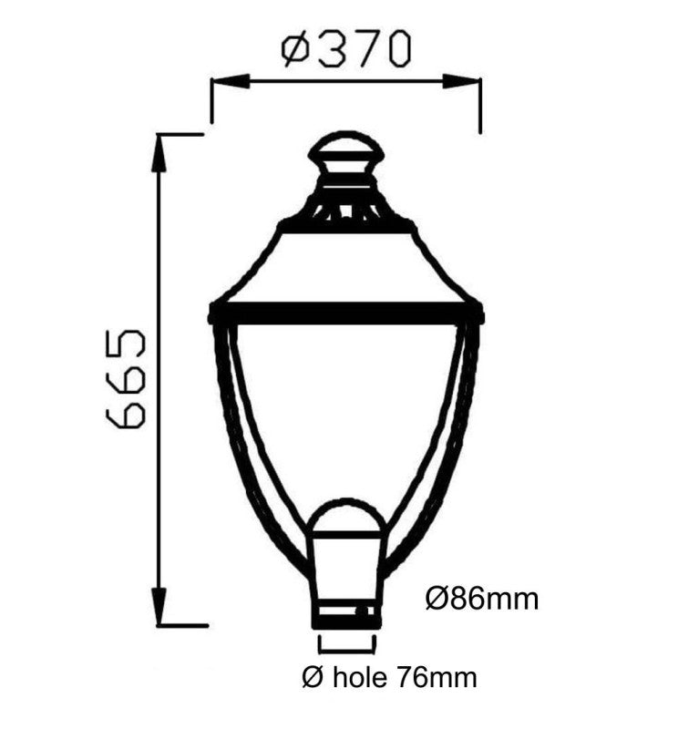 40W VALLEY Street Lights with Bridgelux Chips - Landscape Pathway Lighting - Street Lights
