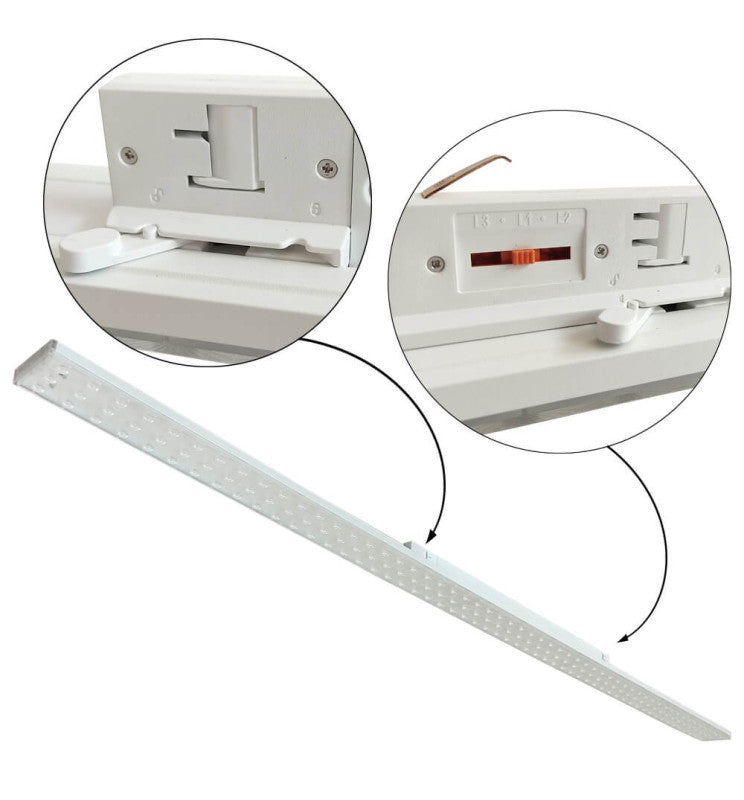 41W 49W 58W 66W 3 Phase LED Track Light in White 150cm - Track Lighting Fixtures - Track Lighting