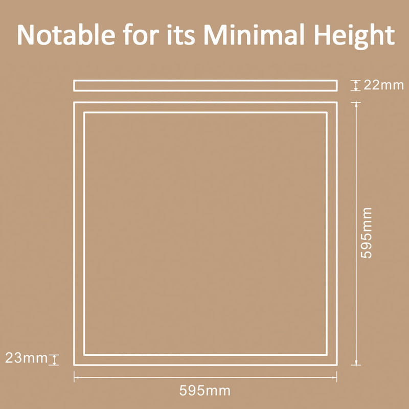 42W Surface Mounted LED Panel 60X60 GXtronic Driver 3CCT