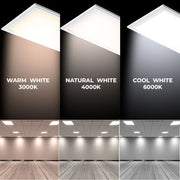 44W LED Panel 120X30cm Slim Philips Driver UGR19 IP40 4000K - Ceiling Light Fixtures - Panels