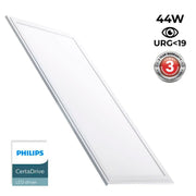 44W LED Panel 120X30cm Slim Philips Driver UGR19 IP40 4000K - Ceiling Light Fixtures - Panels