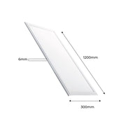 44W LED Panel 120X30cm Slim Philips Driver UGR19 IP40 4000K - Ceiling Light Fixtures - Panels