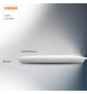 48W to 24W Adjustable Power LED Panel 60x60cm 4000K - LED Square Panel