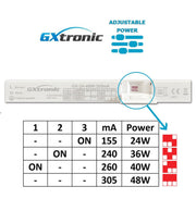 48W to 24W Adjustable Power LED Panel 60x60cm 4000K - Ceiling Light Fixtures - Panels