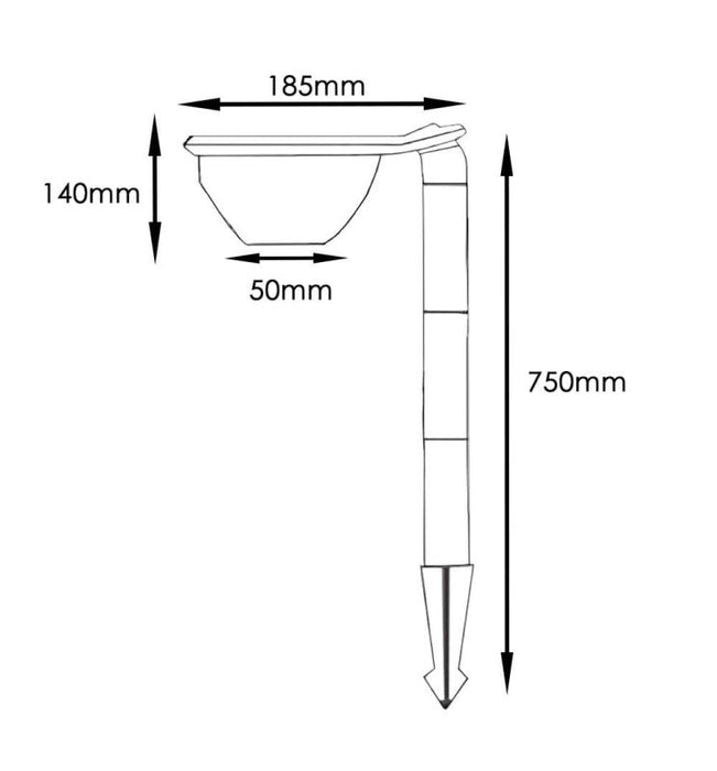 Solar LED garden light with Motion sensor and 3 CCT