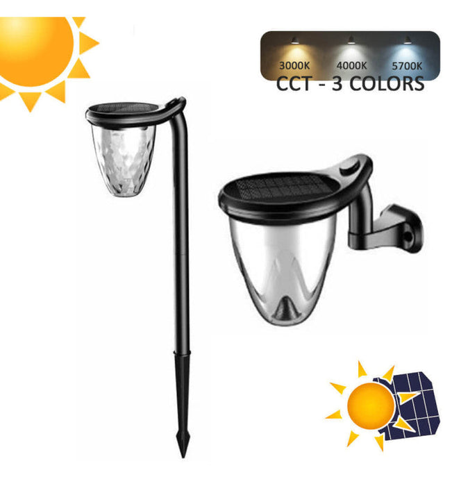 Solar LED garden light with Motion sensor and 3 CCT