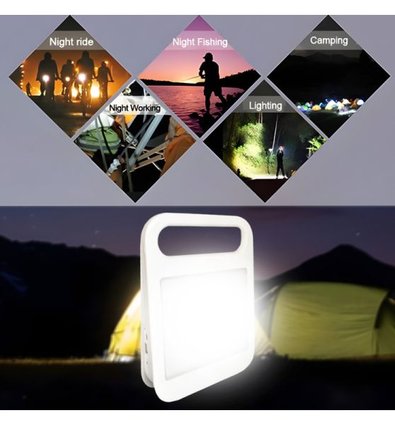 4W Portable 2 Way Solar LED Floodlight and Power Bank - STANDARD 20-30 working days - Solar LED light