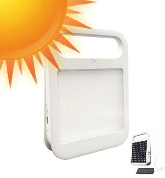 3W Portable 2 Way Solar LED Floodlight and Power Bank - Solar LED light