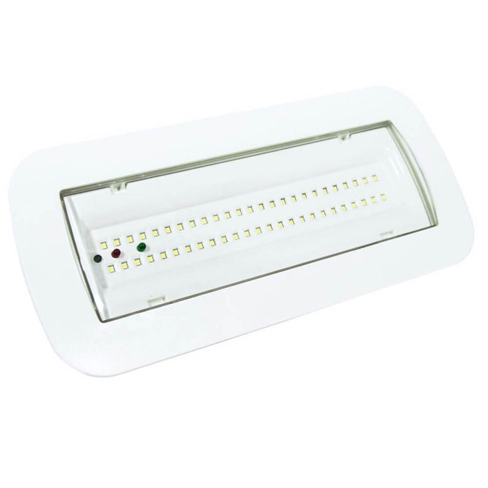 4W Emergency LED Light with Ceiling Kit and Permanent Option IP65 6000K - LED IP65 - Ledex Lighting UK