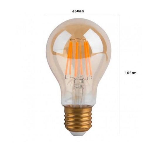 4W Filament LED Bulb E27 Dimmable 2700K - LED Retro bulb - Ledex Lighting UK