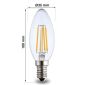 4W E14 LED Filament Candle Bulb 2700K - E14 Candle Bulb